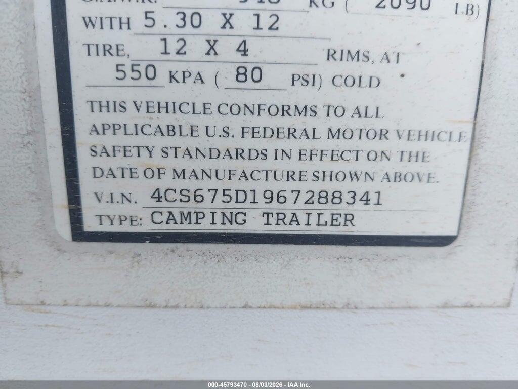 4CS675D1967288341 2006 FLEETWOOD TRL photo no. 9