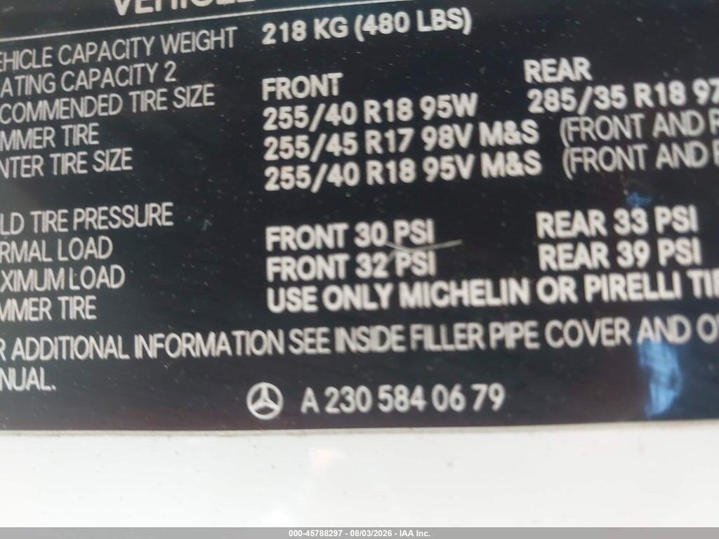 WDBSK75F23F006648 2003 MERCEDES-BENZ SL 500 photo no. 9