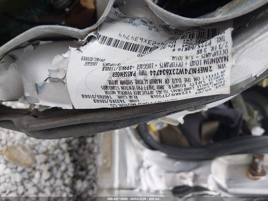 2MEFM74W23X634744 2003 MERCURY GRAND MARQUIS photo no. 9
