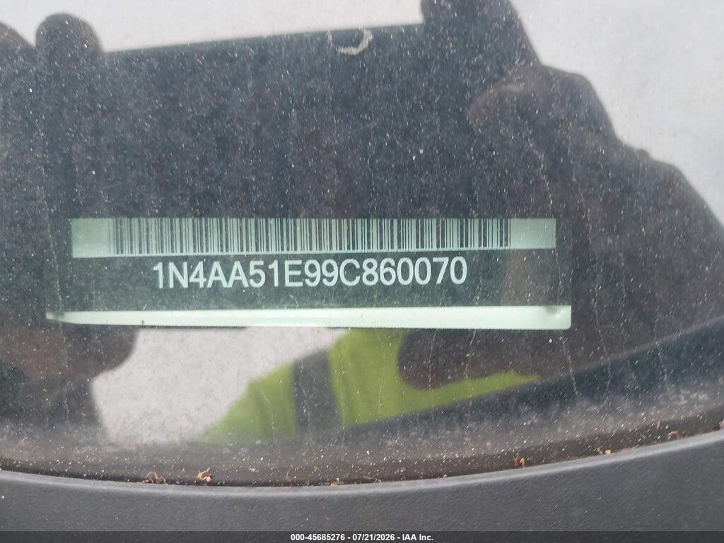 1N4AA51E99C860070 2009 NISSAN MAXIMA photo no. 12