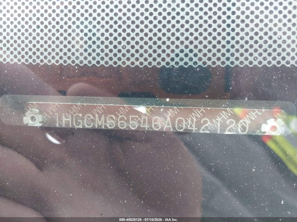 1HGCM66546A042120 2006 HONDA ACCORD photo no. 9