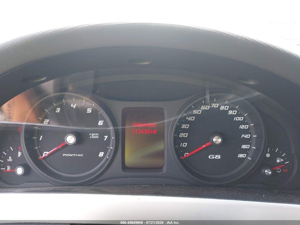6G2ER57739L239363 2009 PONTIAC G8 photo no. 7