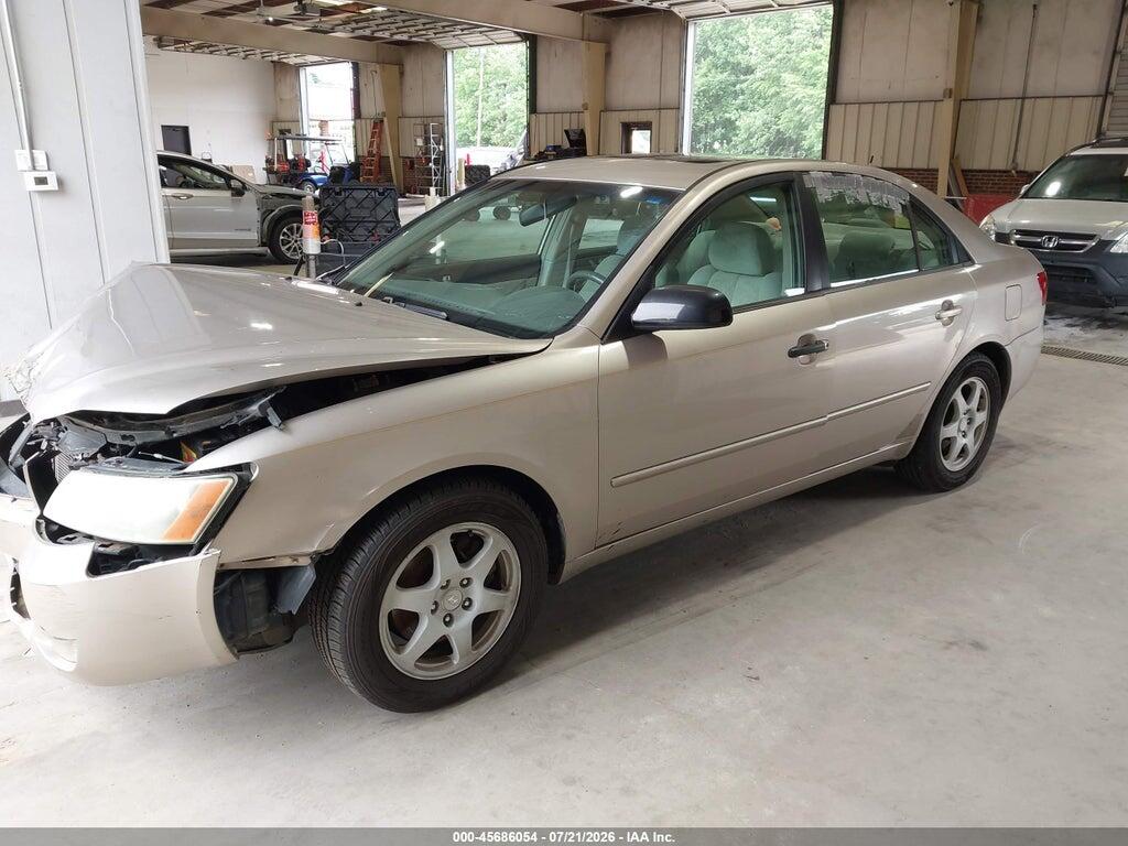 5NPEU46F86H015502 2006 HYUNDAI SONATA photo no. 2