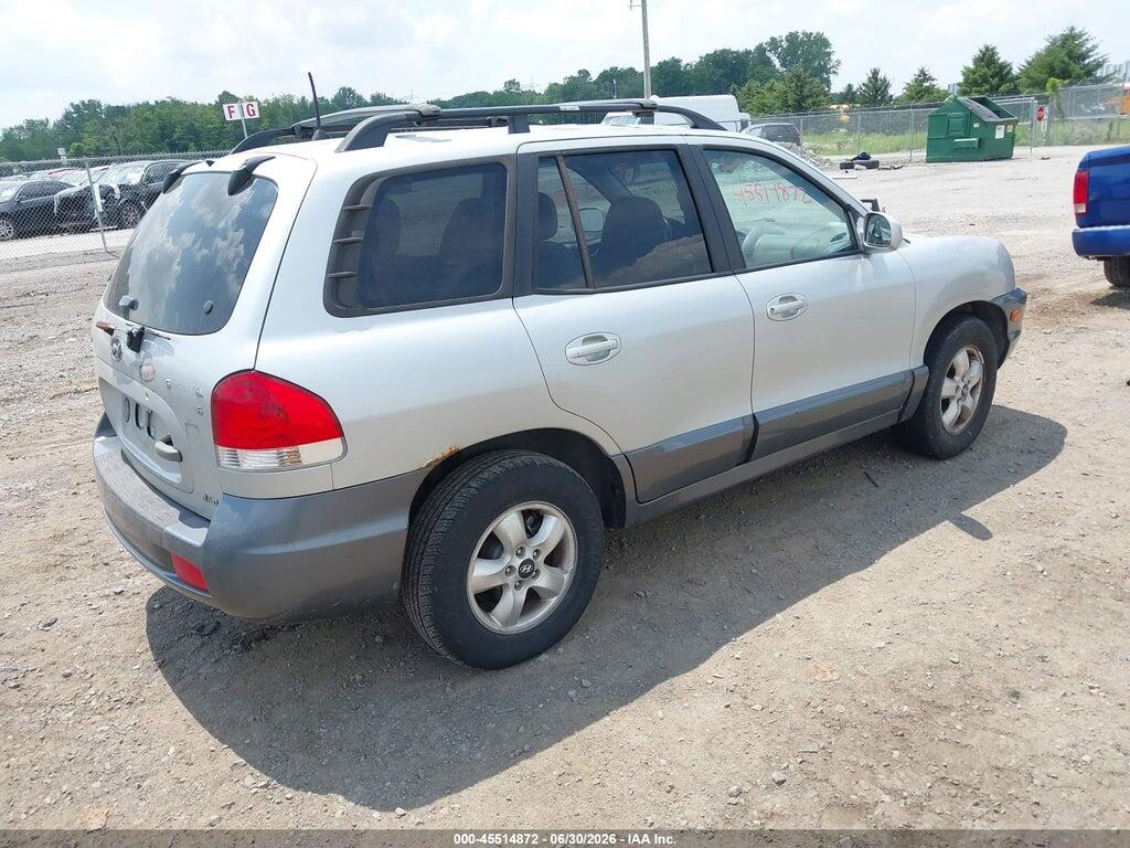 KM8SC73D86U085299 2006 HYUNDAI SANTA FE photo no. 4