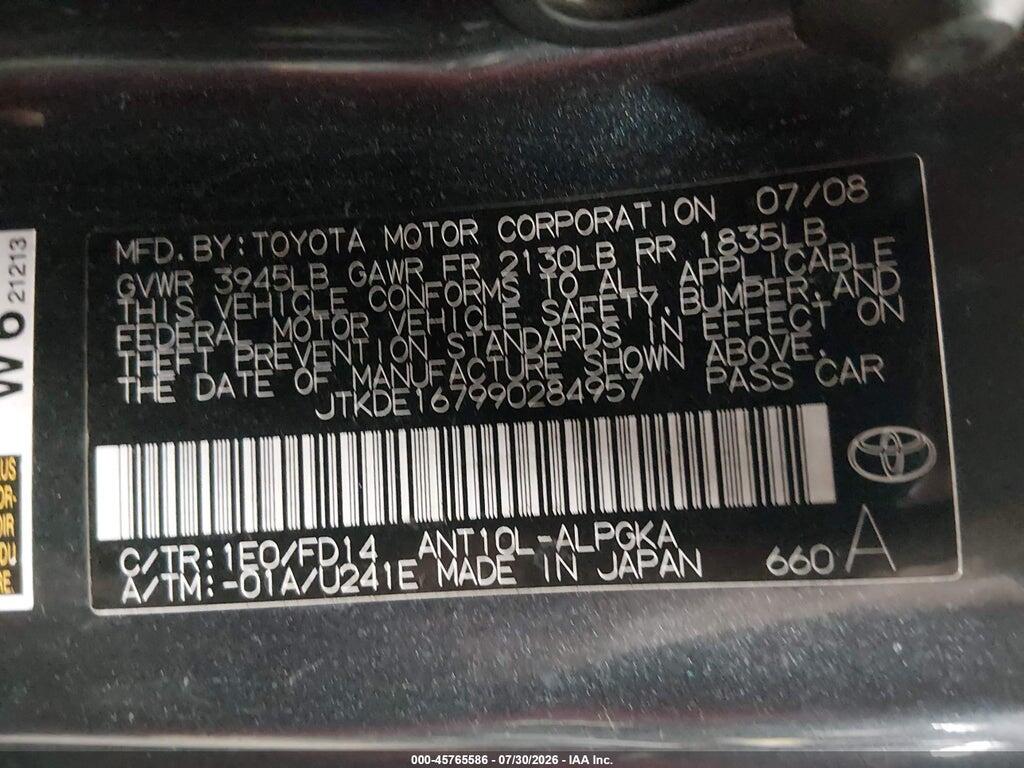 JTKDE167990284957 2009 SCION TC photo no. 9