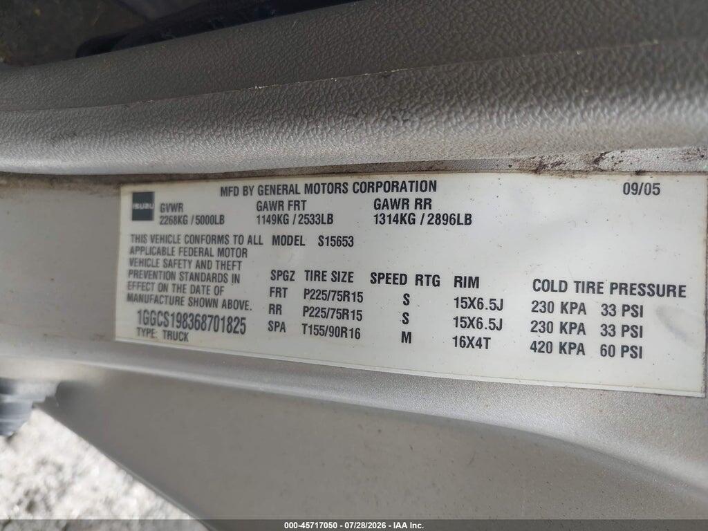 1GGCS198368701825 2006 ISUZU I-280 photo no. 9