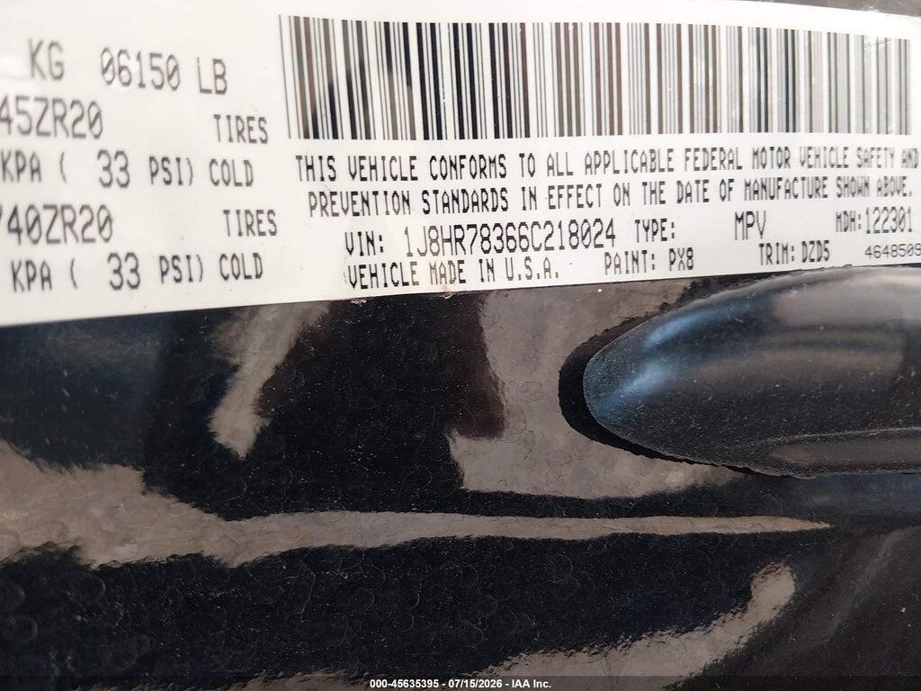 1J8HR78366C218024 2006 JEEP GRAND CHEROKEE photo no. 9