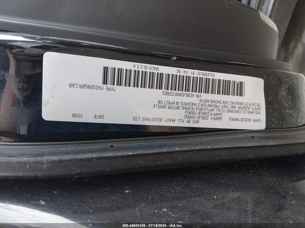 4S3BL626697229825 2009 SUBARU LEGACY photo no. 9