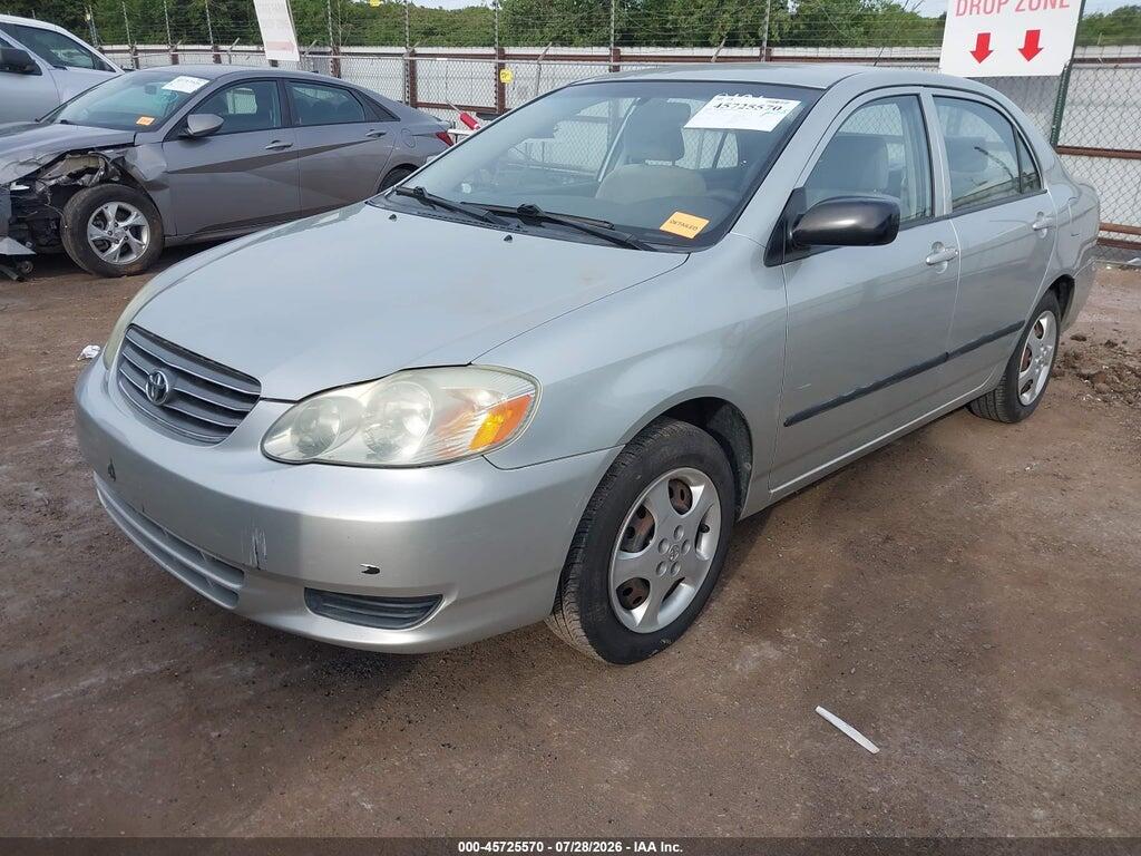 JTDBR32EX30019121 2003 TOYOTA COROLLA photo no. 2