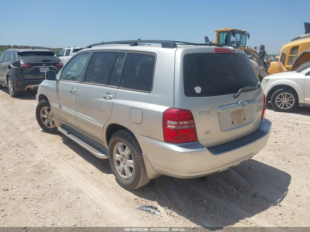 JTEGF21A630107540 2003 TOYOTA HIGHLANDER photo no. 3