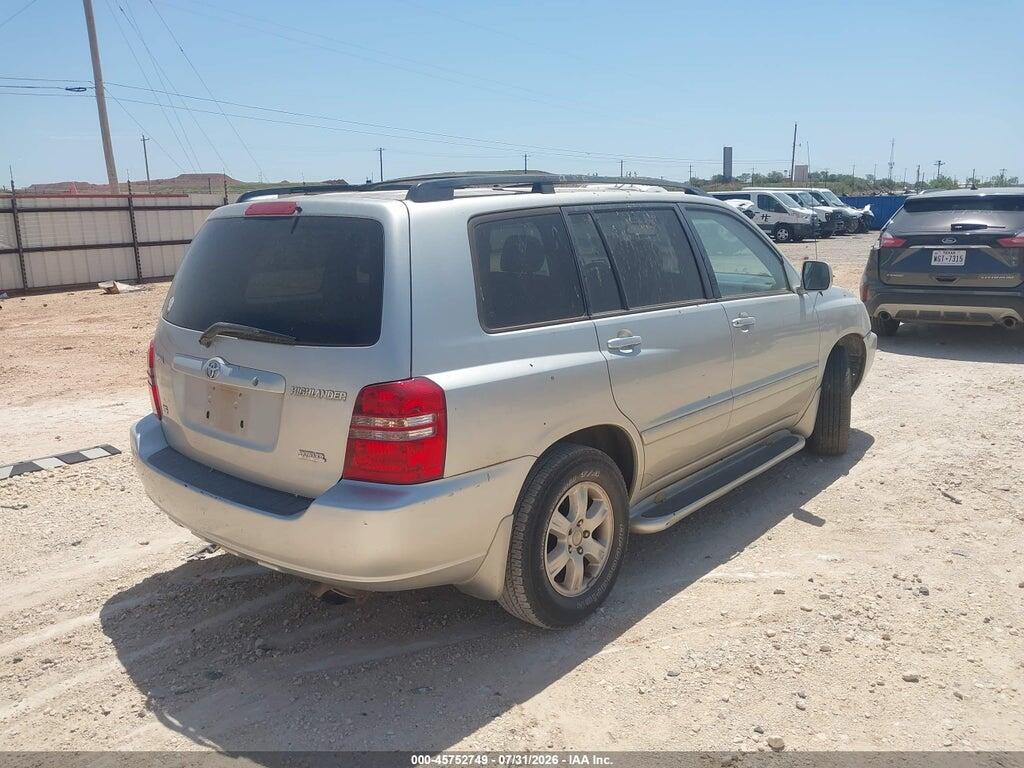 JTEGF21A630107540 2003 TOYOTA HIGHLANDER photo no. 4