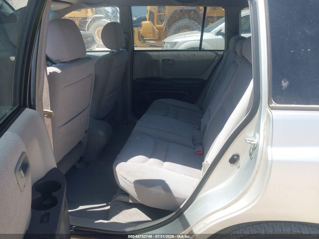 JTEGF21A630107540 2003 TOYOTA HIGHLANDER photo no. 8