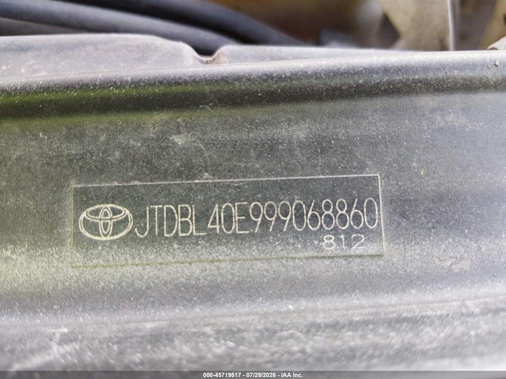 JTDBL40E999068860 2009 TOYOTA COROLLA photo no. 9