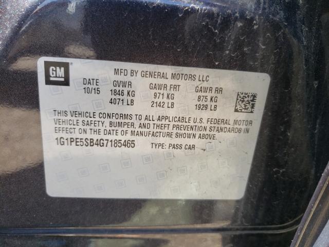 1G1PE5SB4G7185465 2016 CHEVROLET CRUZE LIMITED photo no. 10