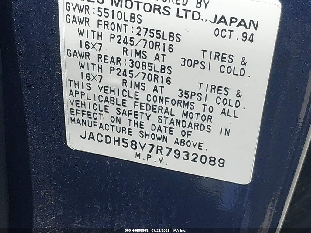 JACDH58V7R7932089 1994 ISUZU TROOPER photo no. 9