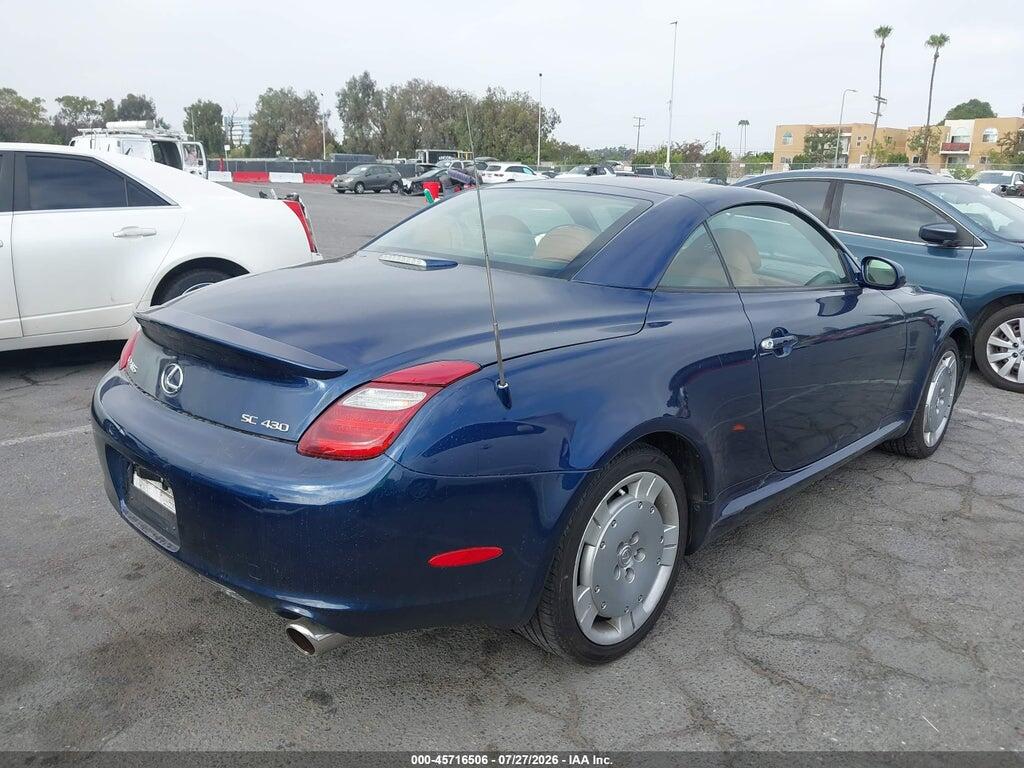 JTHFN48Y569003072 2006 LEXUS SC 430 photo no. 4