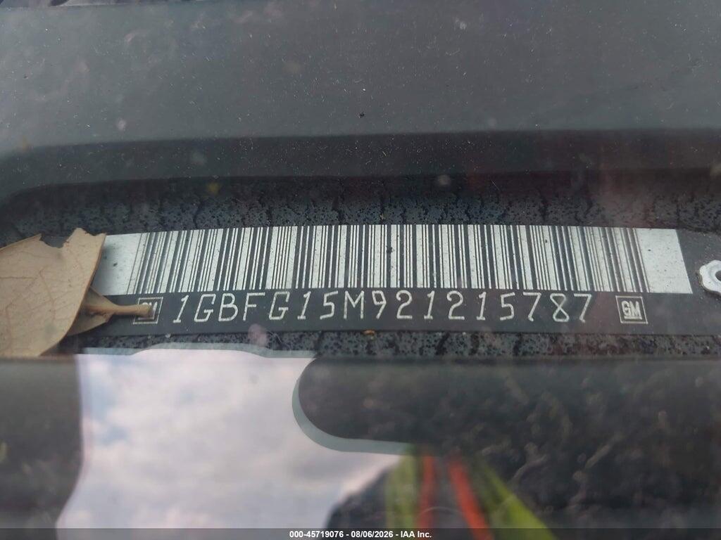 1GBFG15M921215787 2002 CHEVROLET EXPRESS VAN photo no. 9