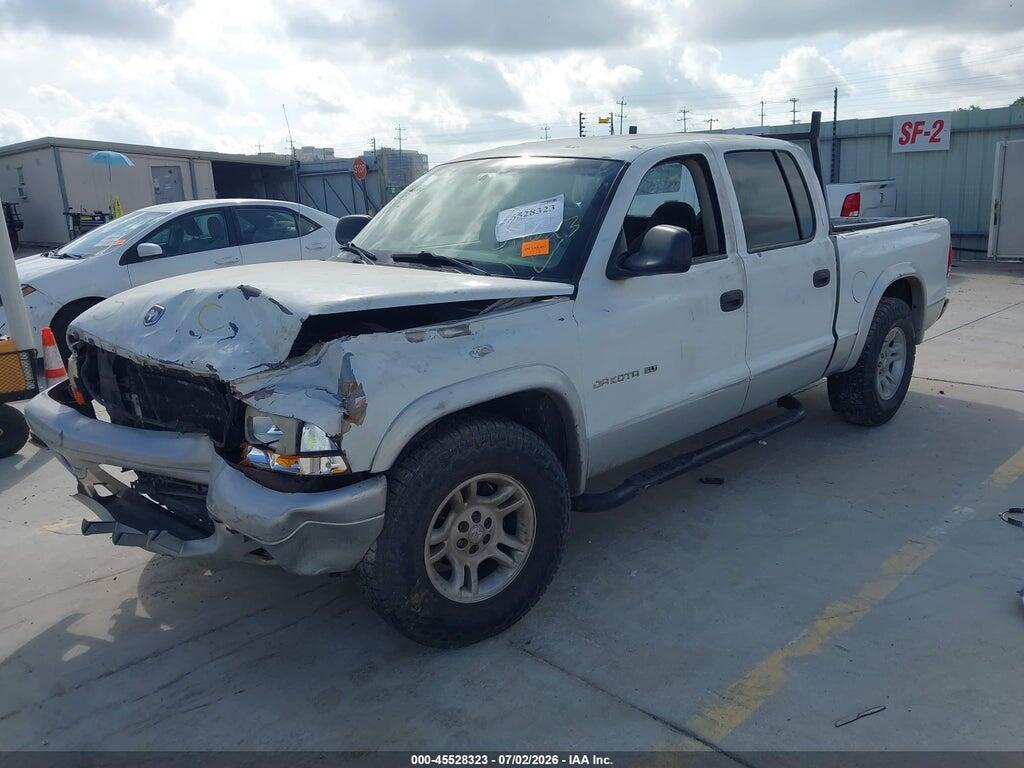 1B7HL48N42S612713 2002 DODGE DAKOTA photo no. 2