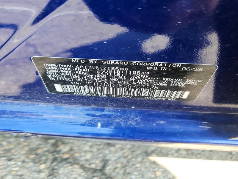 2025 SUBARU IMPREZA — Фото 12 из 12