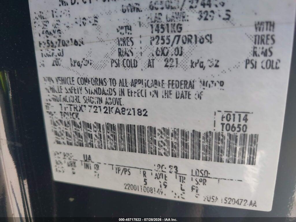 1FTRX17212KA82182 2002 FORD F-150 photo no. 9