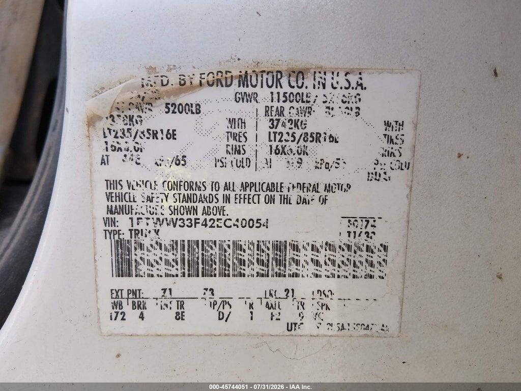 1FTWW33F42EC40054 2002 FORD F-350 photo no. 8
