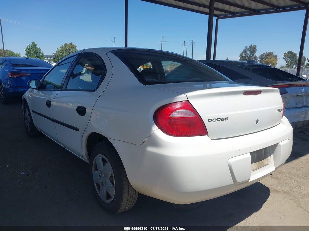 1B3ES26C24D506197 2004 DODGE NEON photo no. 3