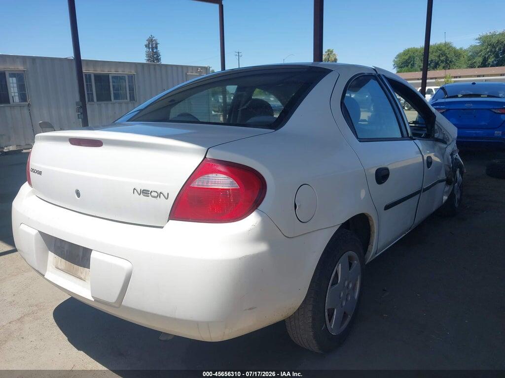 1B3ES26C24D506197 2004 DODGE NEON photo no. 4