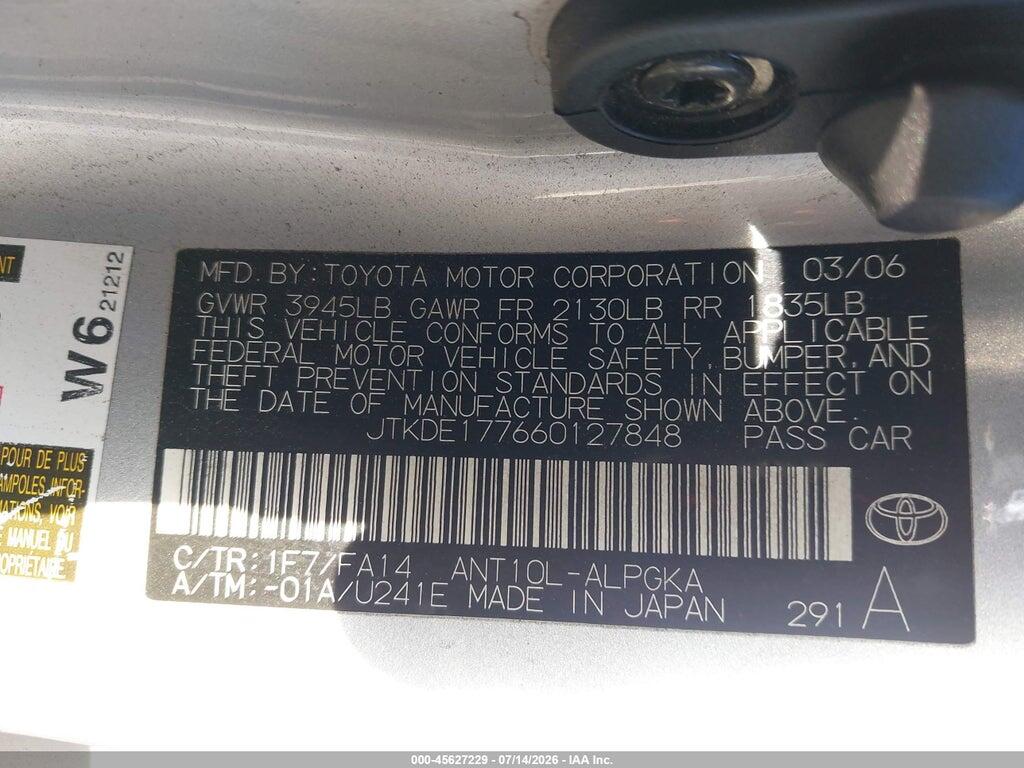 JTKDE177660127848 2006 SCION TC photo no. 9