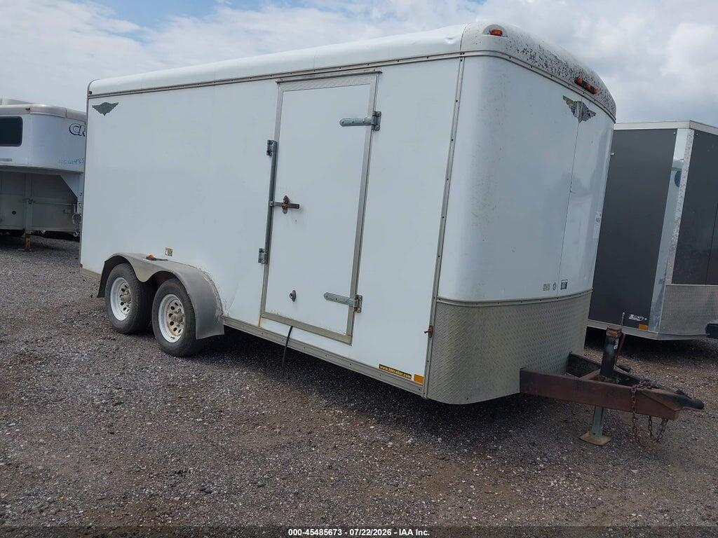 4J6TC162X2B038121 2002 H&H TRAILERS 16' TANDEM AXLE ENCL photo no. 1