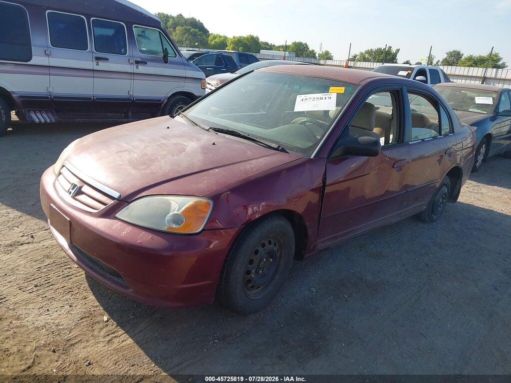 2HGES16572H585667 2002 HONDA CIVIC photo no. 2