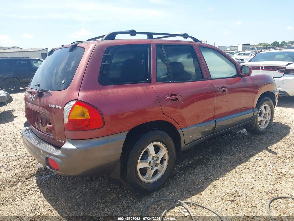 KM8SC73D82U148430 2002 HYUNDAI SANTA FE photo no. 4