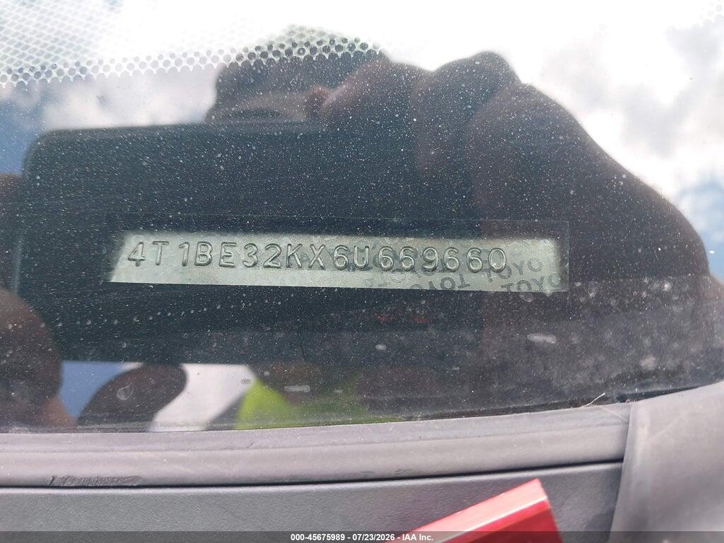 4T1BE32KX6U669660 2006 TOYOTA CAMRY photo no. 9