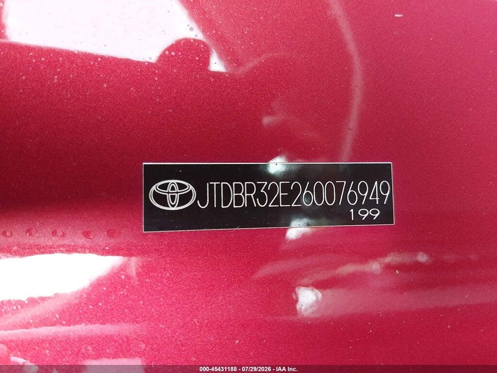 JTDBR32E260076949 2006 TOYOTA COROLLA photo no. 9