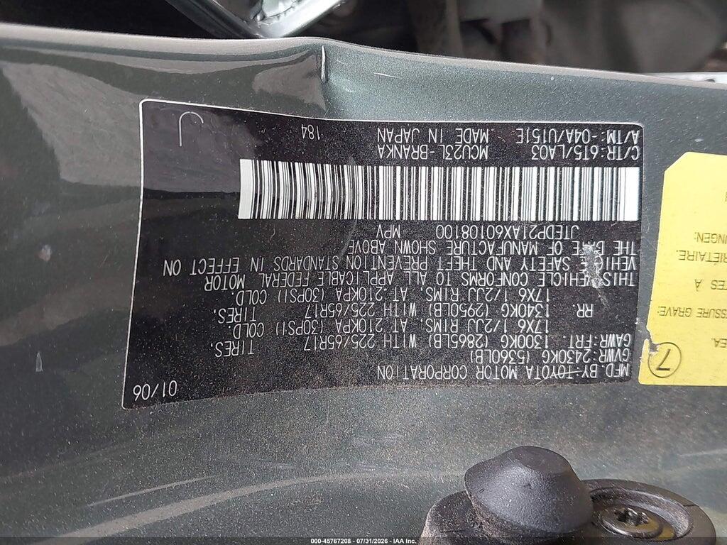 JTEDP21AX60108100 2006 TOYOTA HIGHLANDER photo no. 9