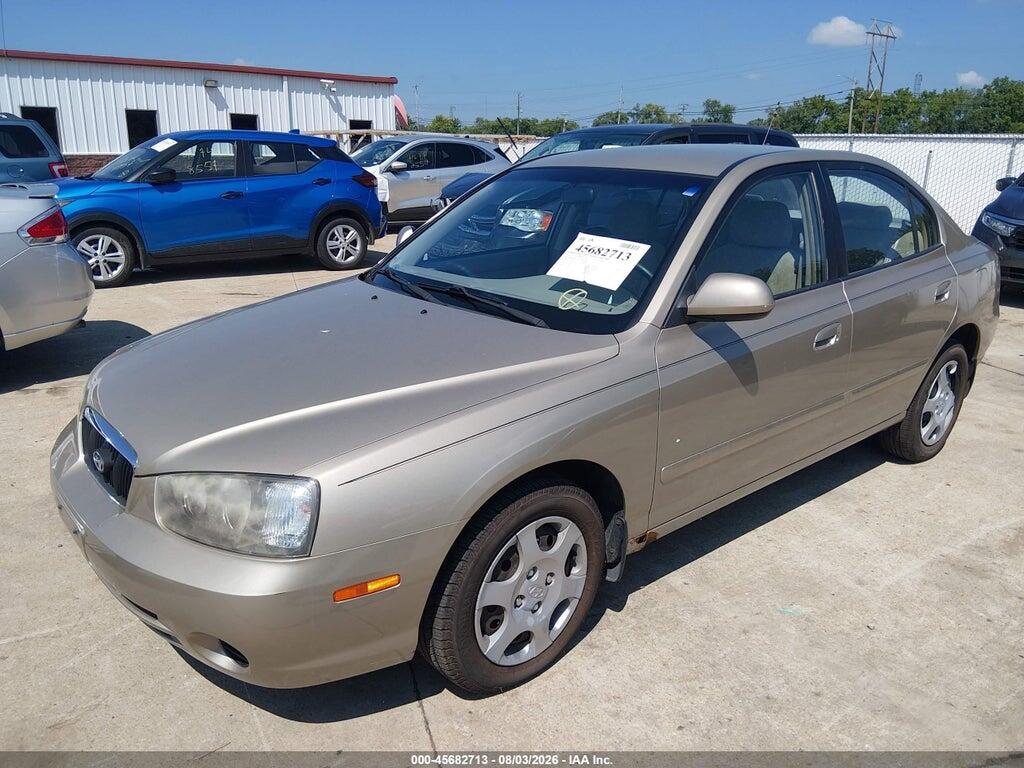 KMHDN45D22U334088 2002 HYUNDAI ELANTRA photo no. 2