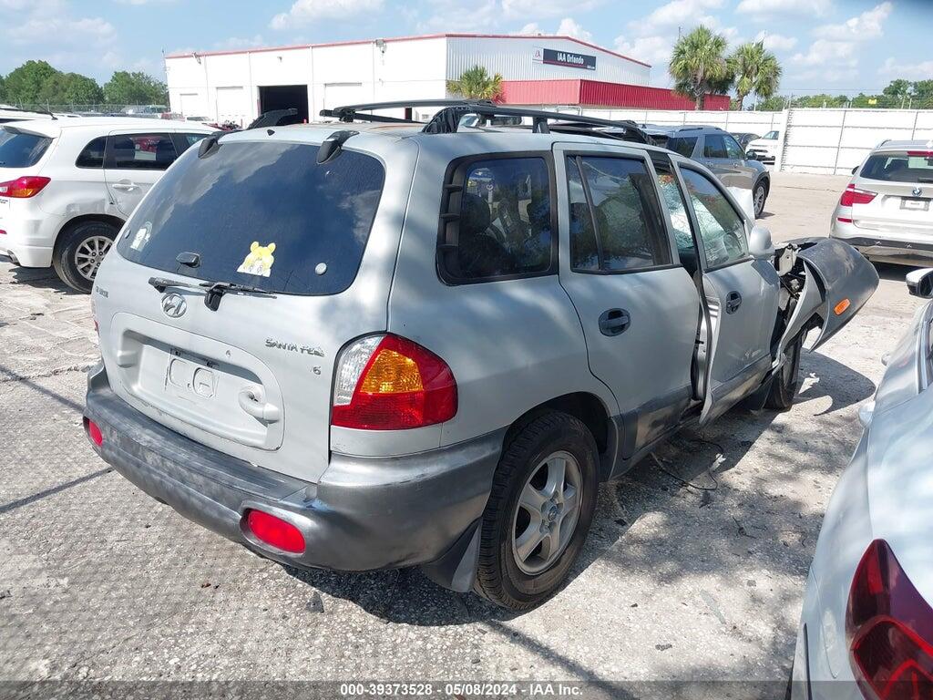 KM8SC13D02U338882 2002 HYUNDAI SANTA FE photo no. 4