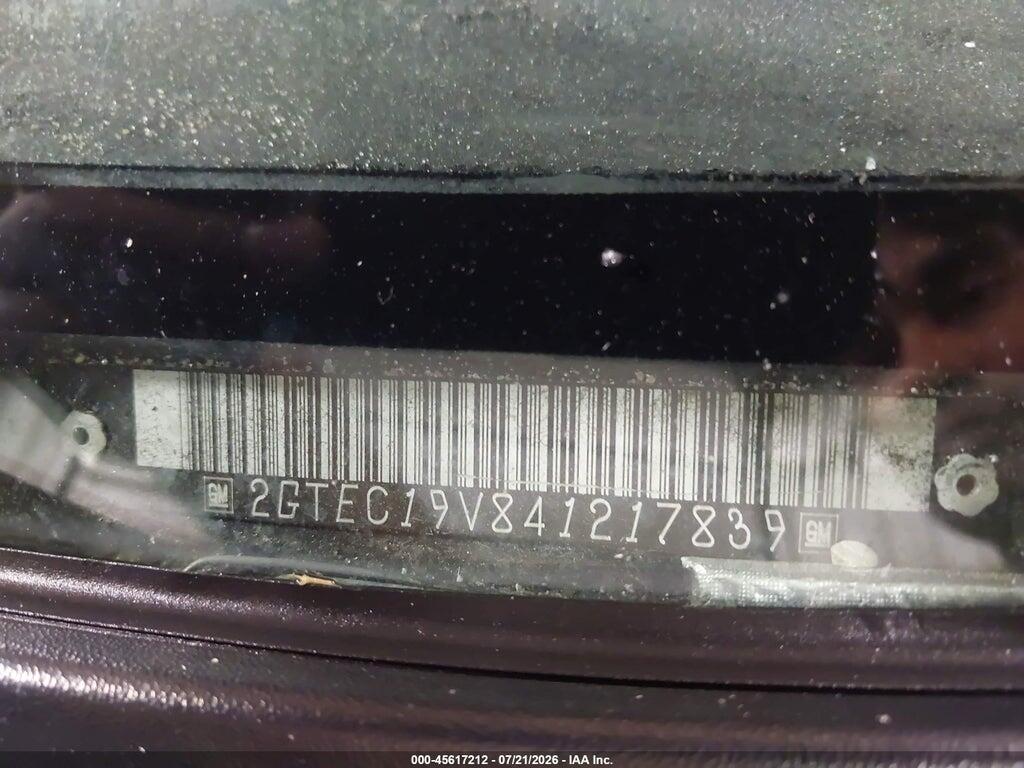2GTEC19V841217839 2004 GMC SIERRA 1500 photo no. 9