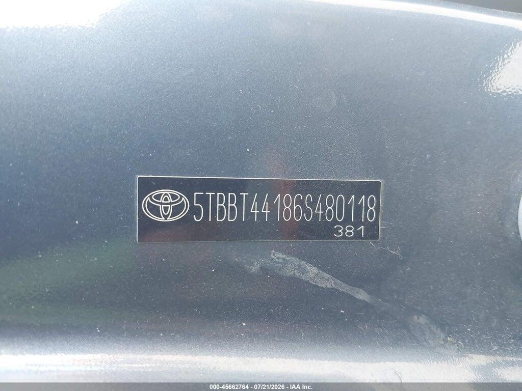 5TBBT44186S480118 2006 TOYOTA TUNDRA photo no. 9