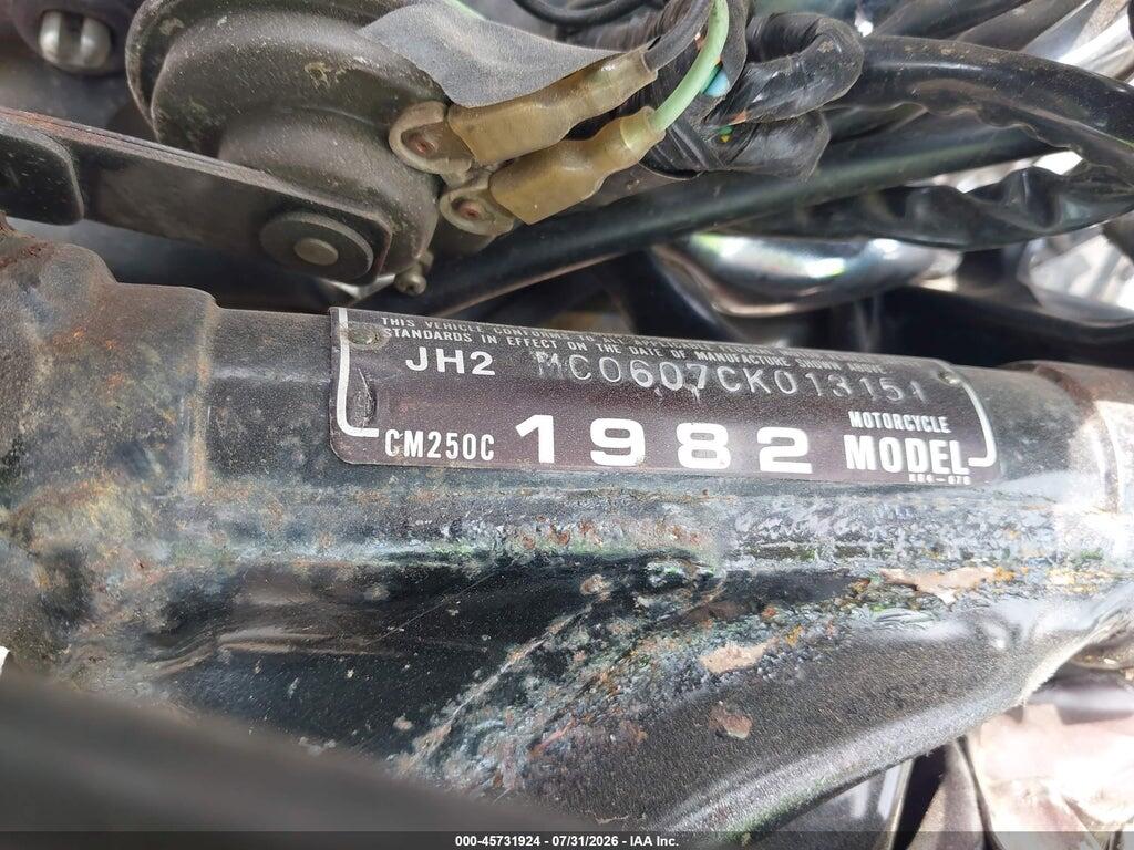JH2MC0607CK013151 1982 HONDA CM250 photo no. 10