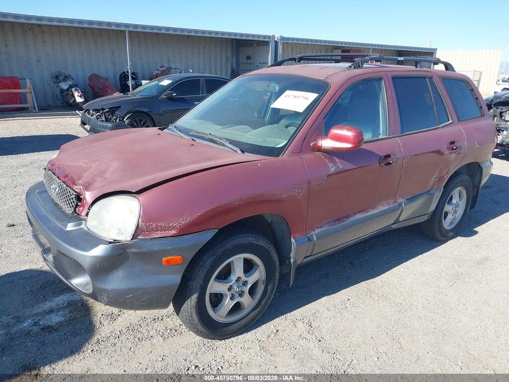 KM8SC13D14U657310 2004 HYUNDAI SANTA FE photo no. 2