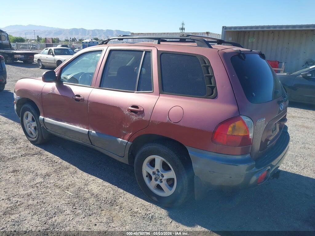 KM8SC13D14U657310 2004 HYUNDAI SANTA FE photo no. 3