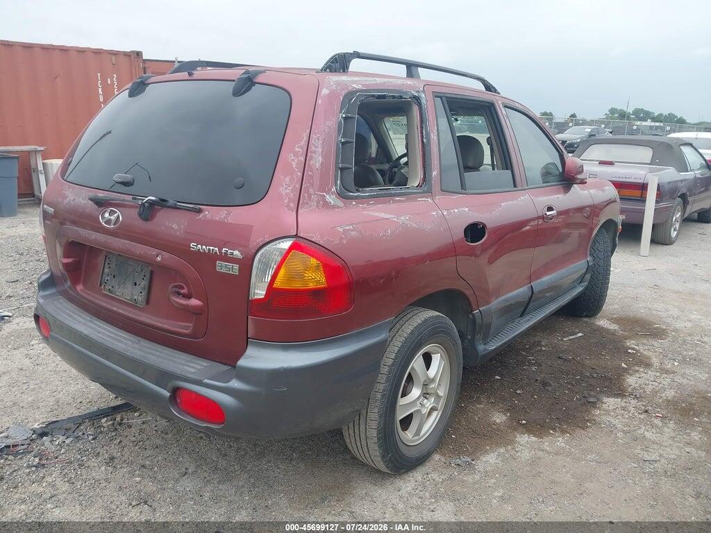 KM8SC13E34U577273 2004 HYUNDAI SANTA FE photo no. 4