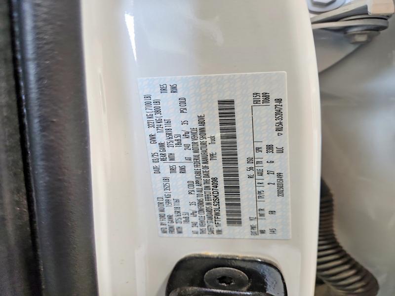 1FTFW3L52SKD74098 2025 FORD F150 photo no. 12