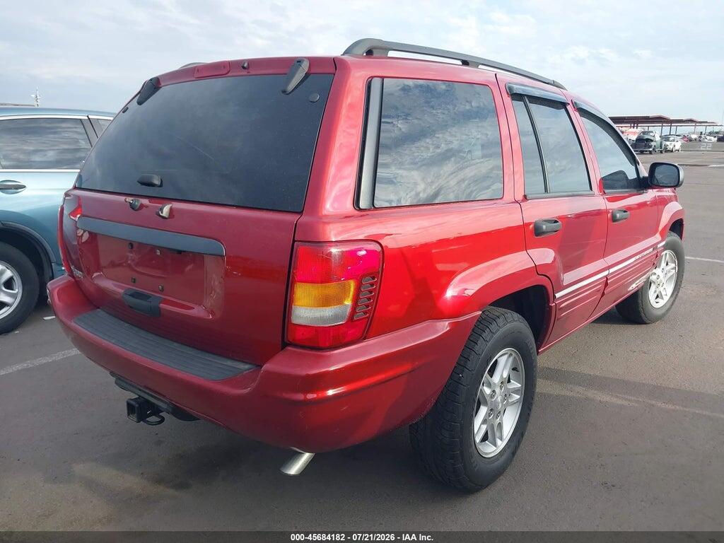 1J4GX48S44C231828 2004 JEEP GRAND CHEROKEE photo no. 4