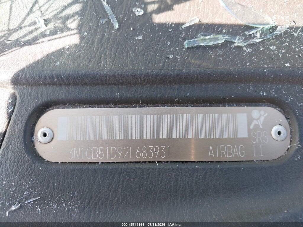 3N1CB51D92L683931 2002 NISSAN SENTRA photo no. 9