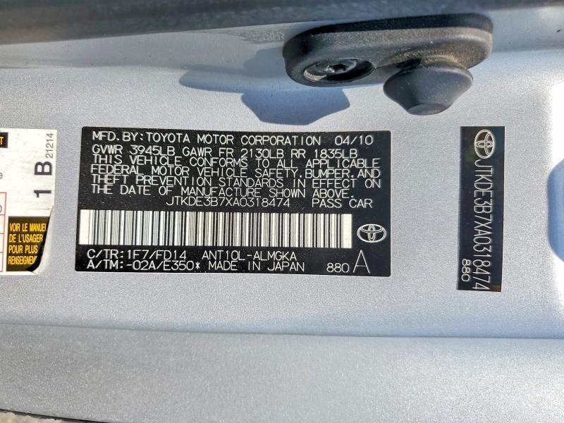 2010 SCION TC BASE — Фото 12 из 12