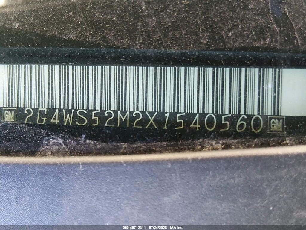 2G4WS52M2X1540560 1999 BUICK CENTURY photo no. 9