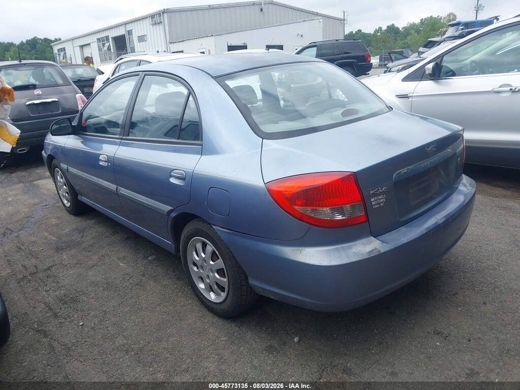 KNADC125546282885 2004 KIA RIO photo no. 3