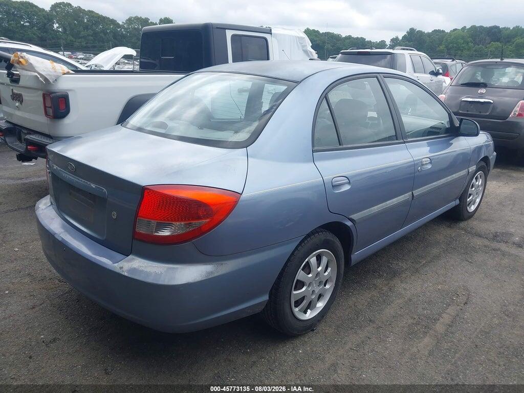 KNADC125546282885 2004 KIA RIO photo no. 4