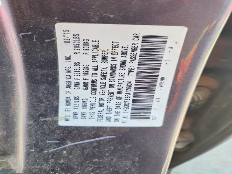 1HGCR2F88FA126834 2015 HONDA ACCORD photo no. 12